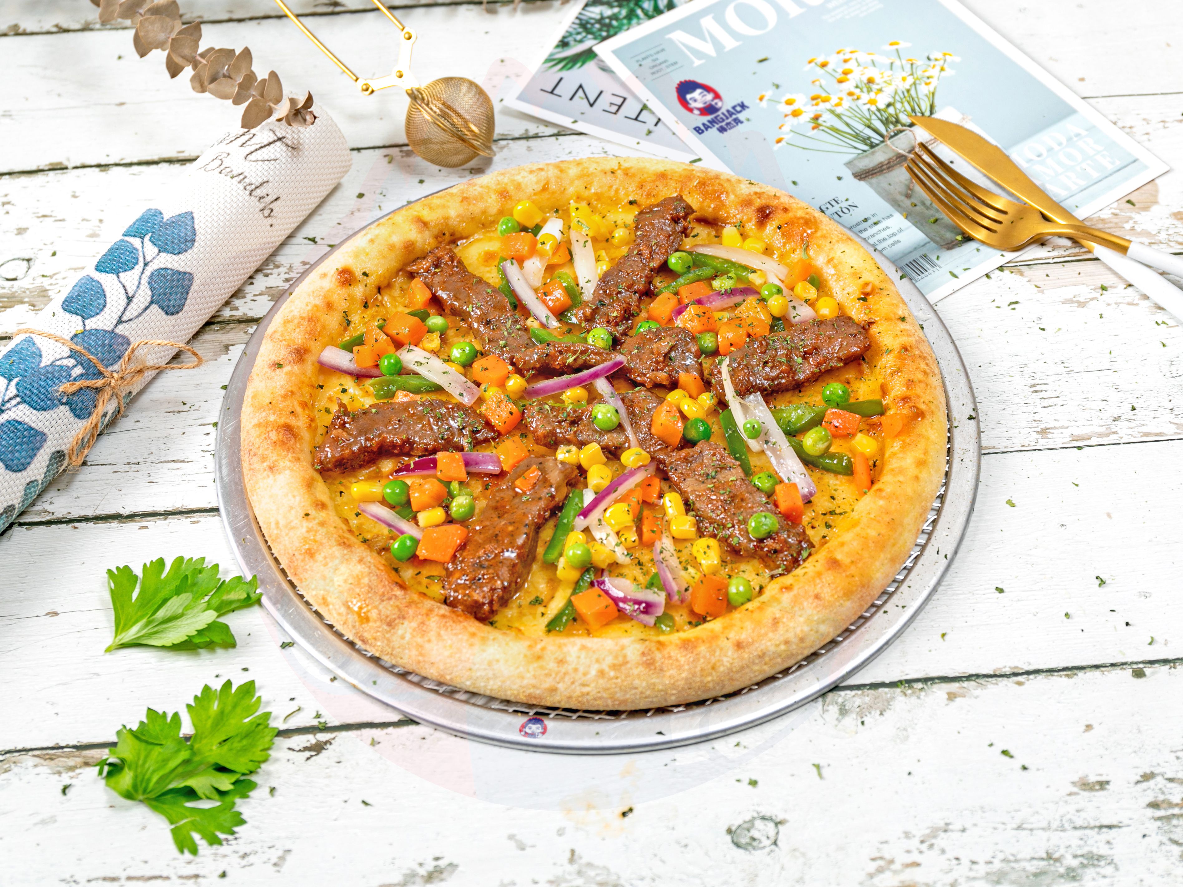 澳洲厚切牛排披萨